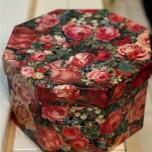Floral Octagonal Decorative Box